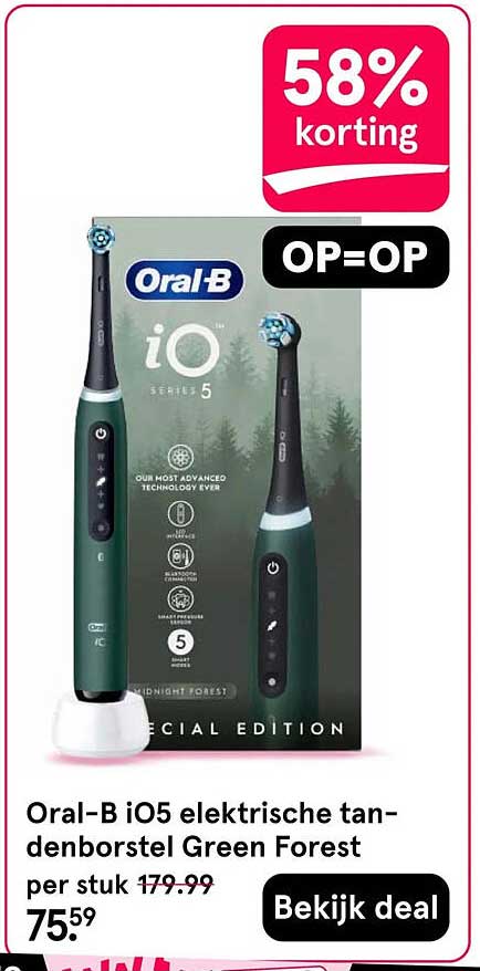 Oral-B iO5 elektrische tandenborstel Green Forest