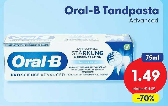 Oral-B Tandpasta Advanced 75ml