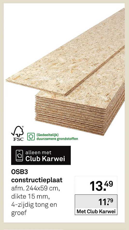 OSB3 constructieplaat