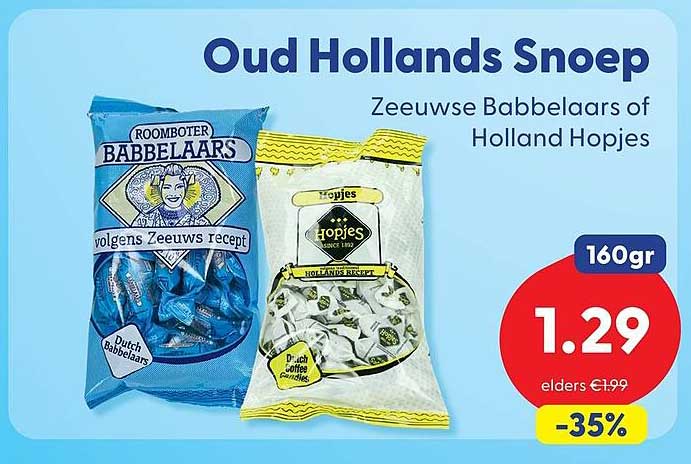 Oud Hollands Snoep Zeeuwse Babbelaars of Holland Hopjes