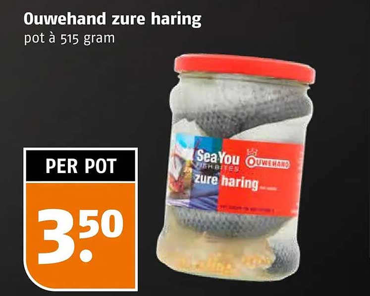Ouwehand zure haring pot à 515 gram