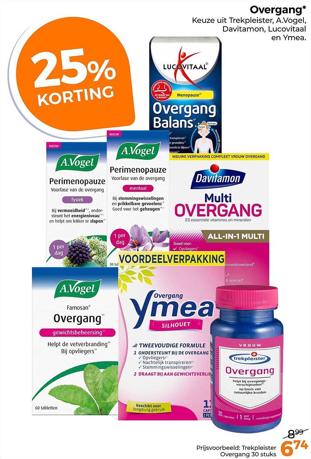 Overgang* 25% korting
