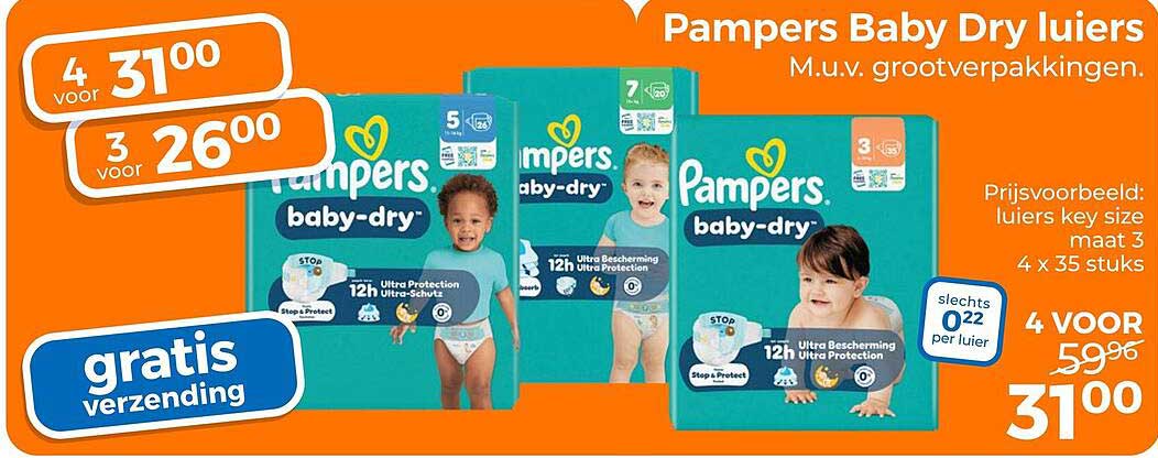 Pampers Baby Dry luiers