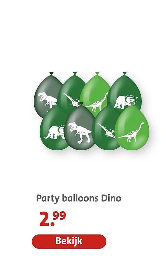 Party balloons Dino