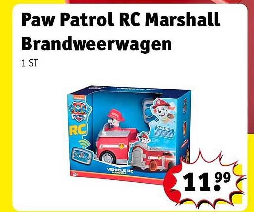 Paw Patrol RC Marshall Brandweerwagen