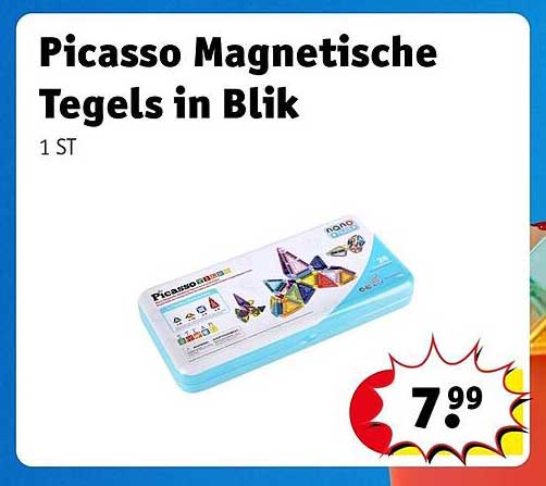 Picasso Magnetische Tegels in Blik