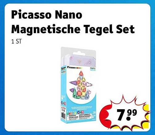 Picasso Nano Magnetische Tegel Set 1 ST
