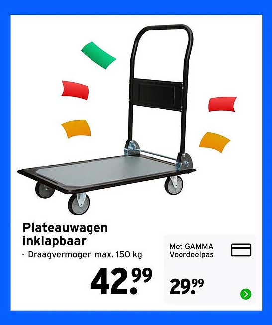 Plateauwagen inklapbaar