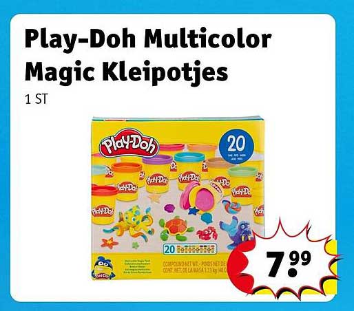 Play-Doh Multicolor Magic Kleipotjes