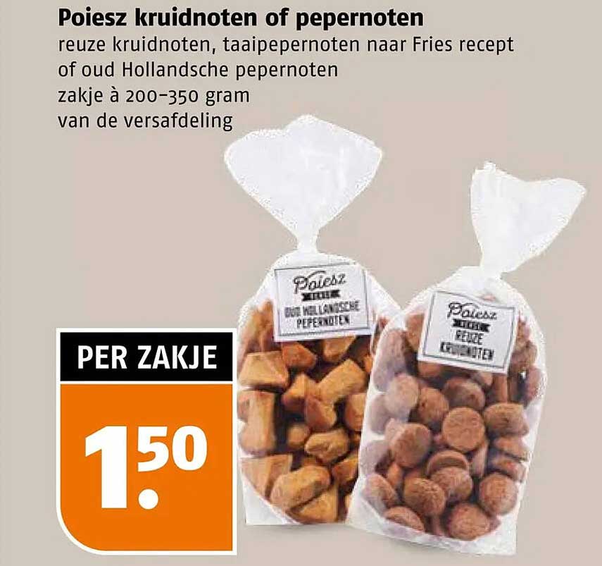 Poiesz kruidnoten of pepernoten
