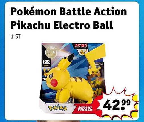 Pokémon Battle Action Pikachu Electro Ball