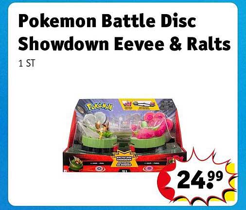 Pokemon Battle Disc Showdown Eevee & Ralts