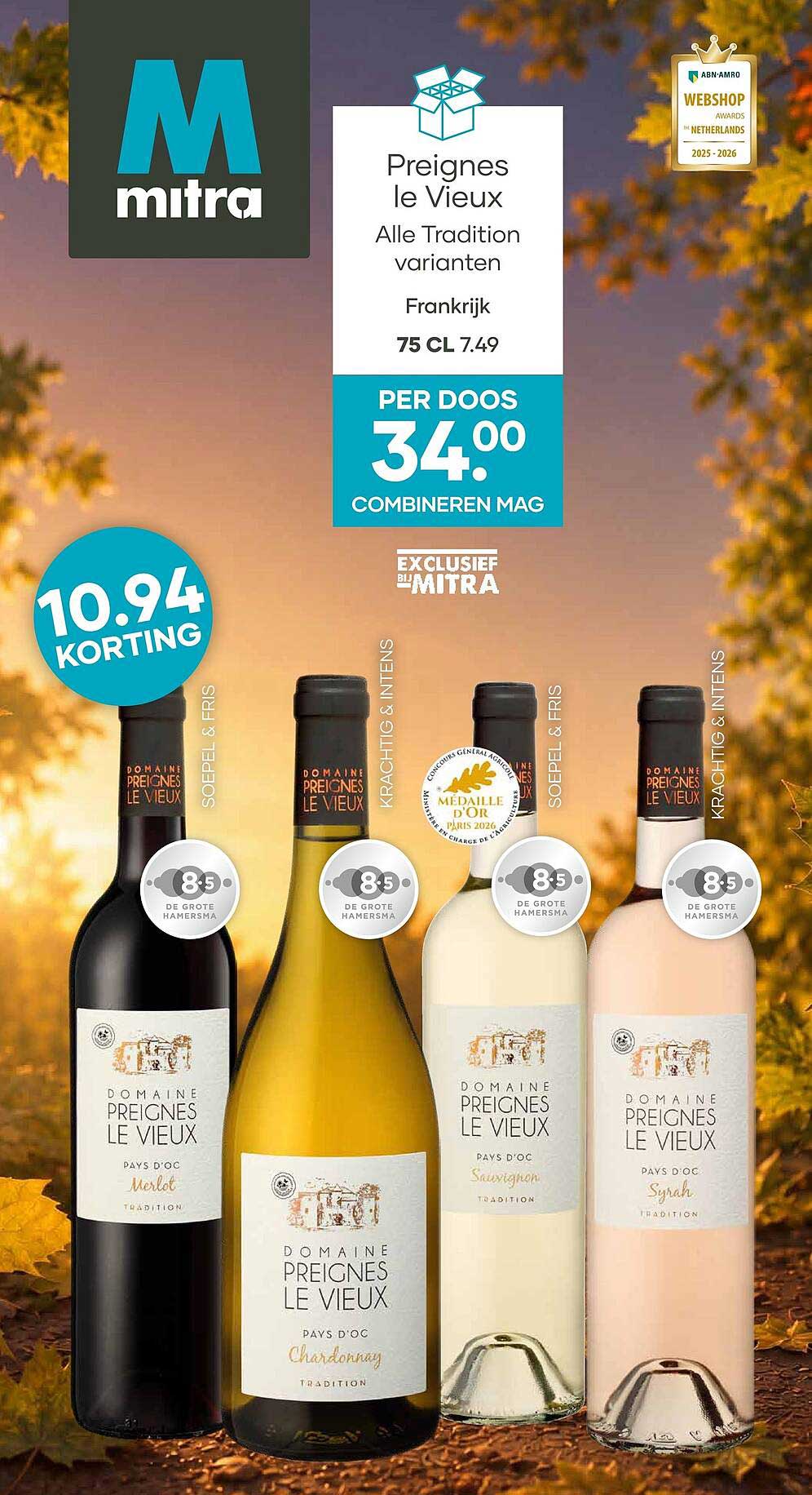 Preignes le Vieux Alle Tradition varianten Frankrijk 75 cl