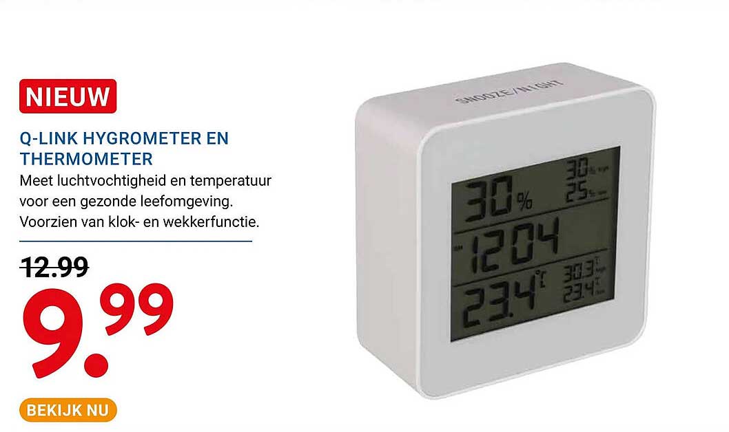 Q-LINK HYGROMETER EN THERMOMETER