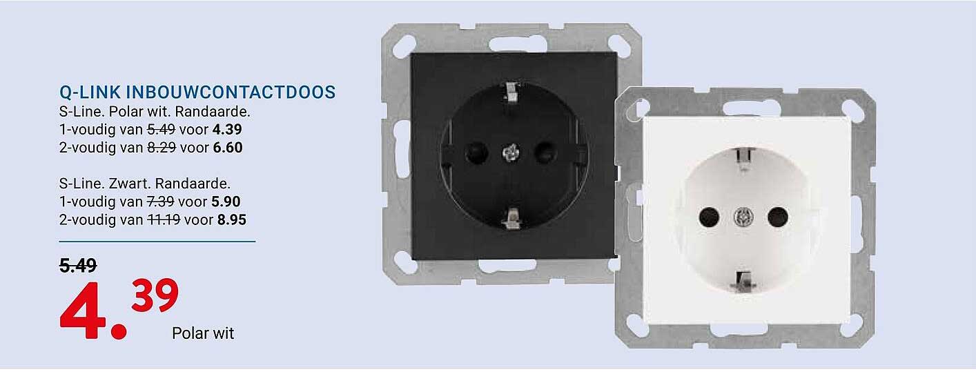 Q-LINK INBOUWCONTACTDOOS