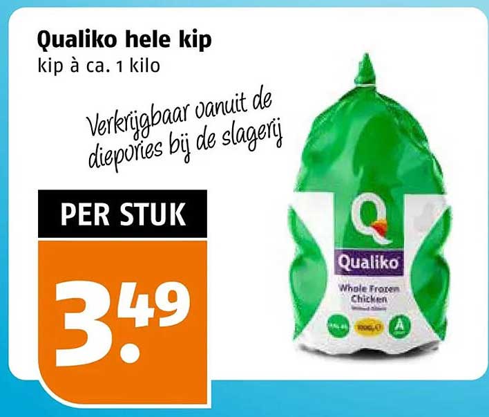Qualiko hele kip kip à ca. 1 kilo