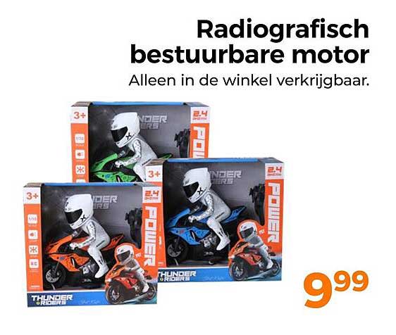 Radiografisch bestuurbare motor