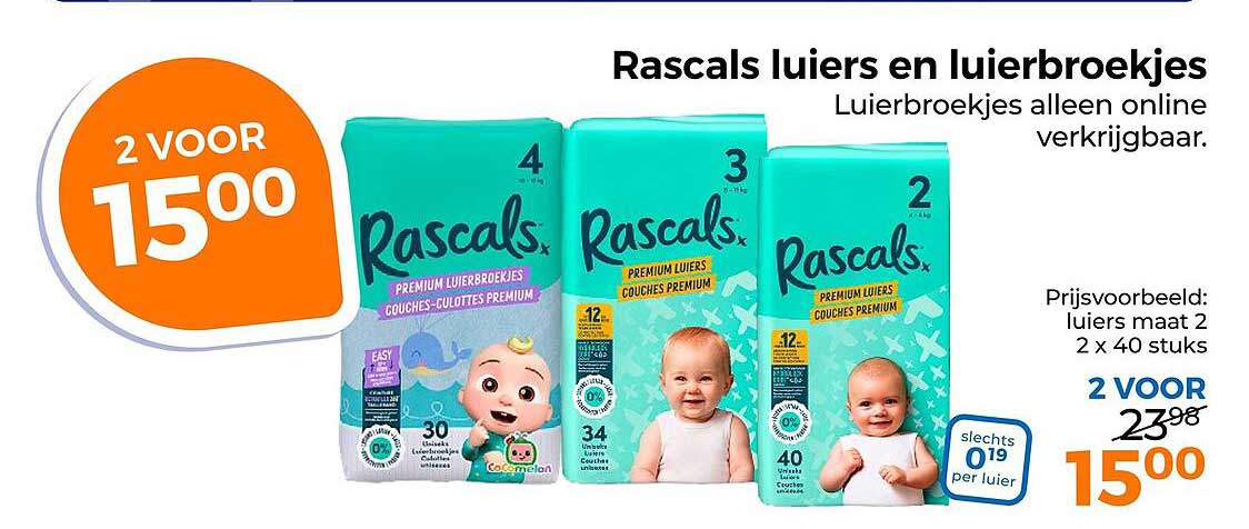 Rascals luiers en luierbroekjes