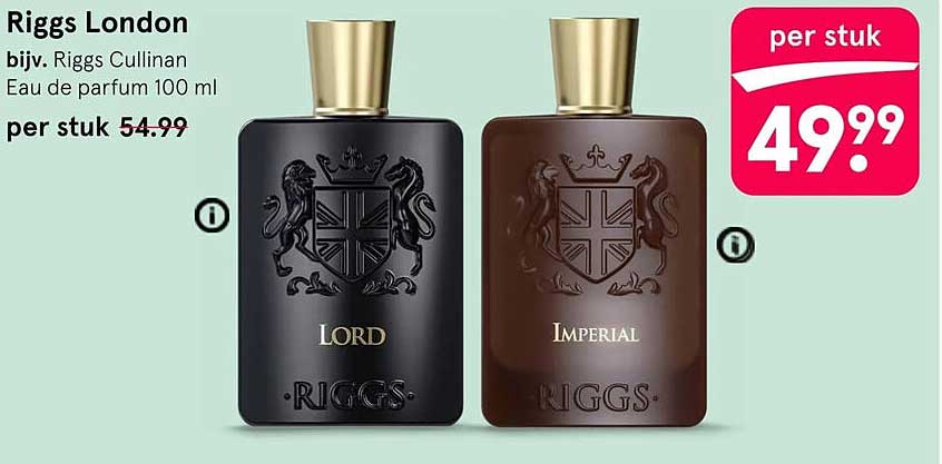Riggs London bijv. Riggs Cullinan Eau de parfum 100 ml per stuk