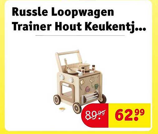 Russle Loopwagen Trainer Hout Keukentj...