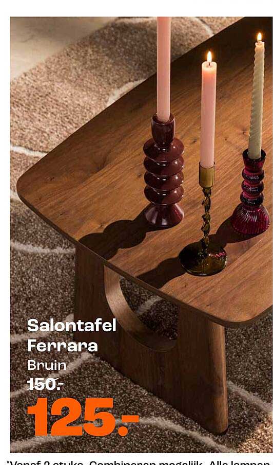 Salontafel Ferrara Bruin