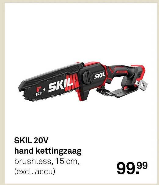SKIL 20V hand kettingzaag brushless, 15 cm, (excl. accu)