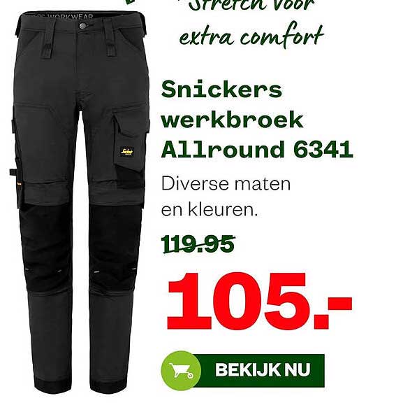 Snickers werkbroek Allround 6341