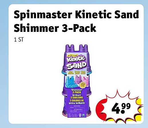 Spinmaster Kinetic Sand Shimmer 3-Pack