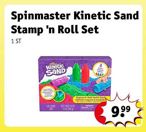 Spinmaster Kinetic Sand Stamp 'n Roll Set