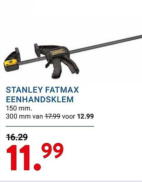 STANLEY FATMAX EENHANDS KLEM