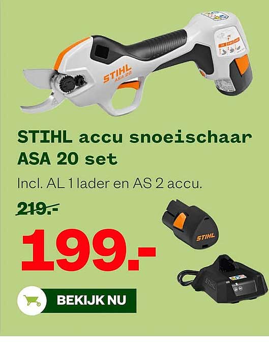 STIHL accu snoeischaar ASA 20 set