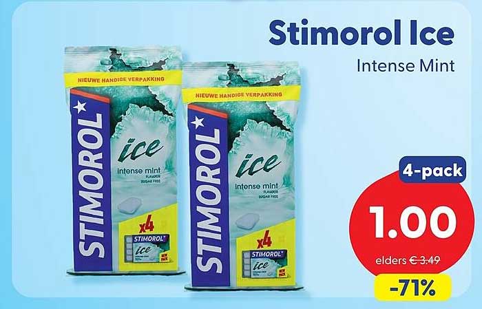 Stimorol Ice Intense Mint 4-pack