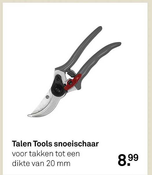 Talen Tools snoeischaar voor takken tot een dikte van 20 mm