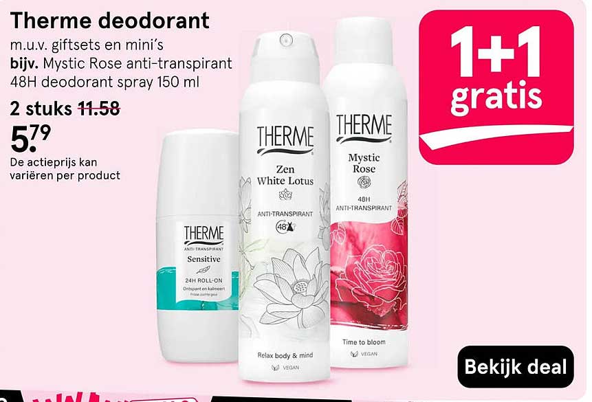 Therme deodorant 1+1 gratis