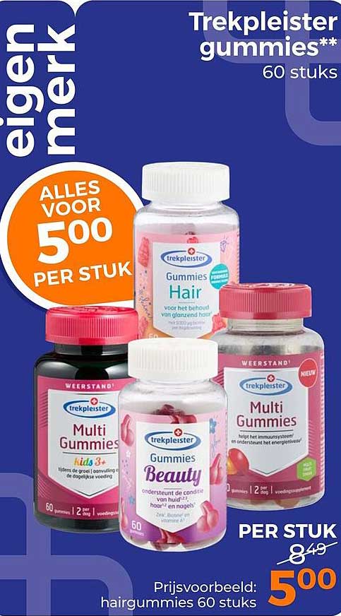 Trekpleister gummies** 60 stuks