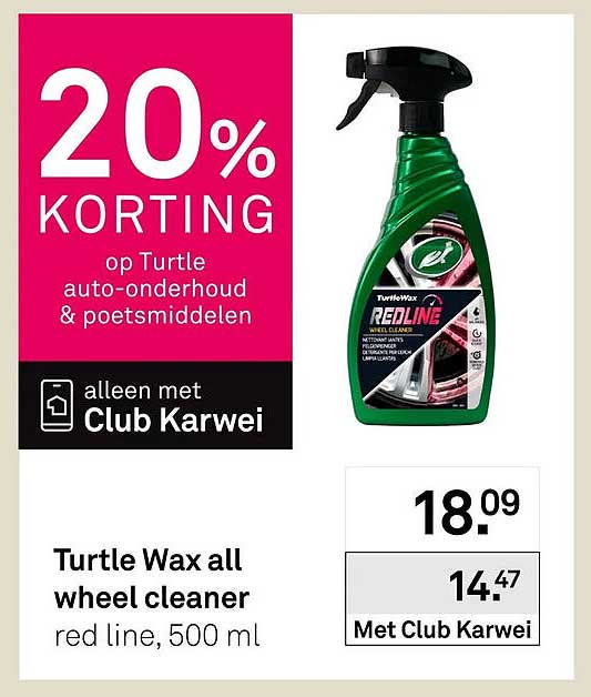 Turtle Wax all wheel cleaner red line, 500 ml