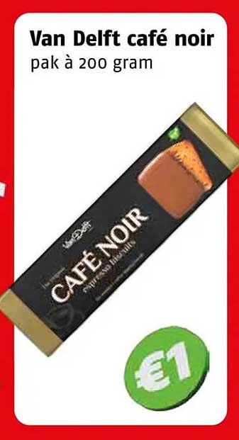 Van Delft café noir pak à 200 gram