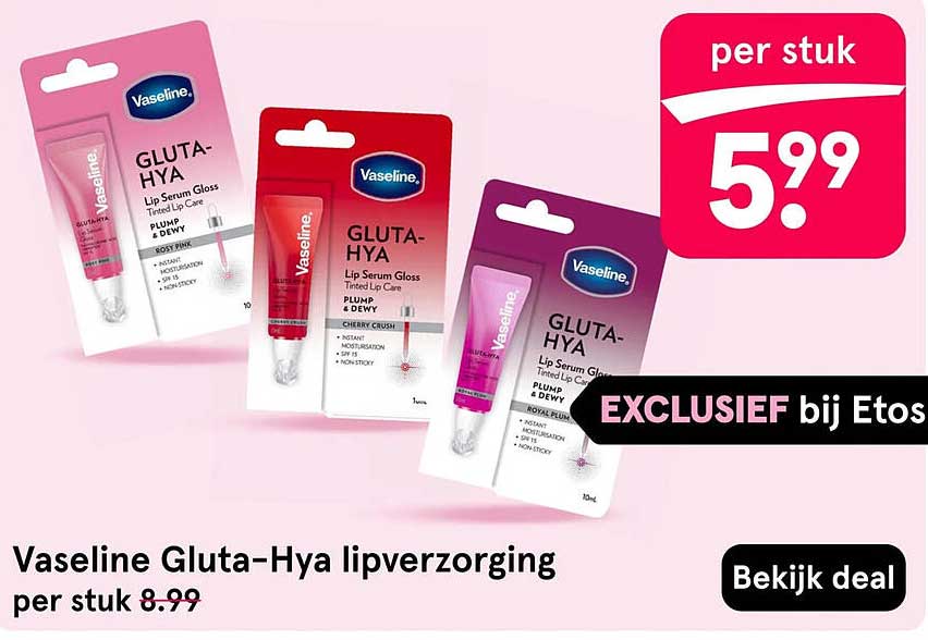 Vaseline Gluta-Hya lipverzorging per stuk