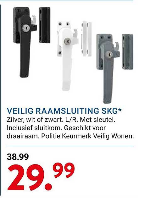 VEILIG RAAMSLUITING SKG*