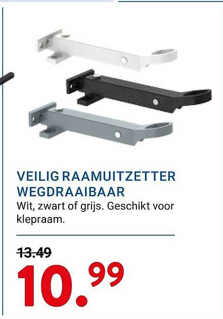 VEILIG RAAMUITZETTER WEGDRAAIBAAR