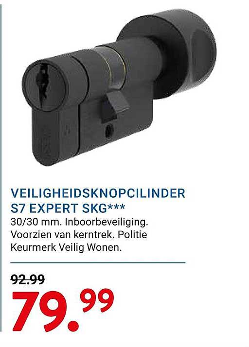 VEILIGHEIDSKNOPCILINDER S7 EXPERT SKG***