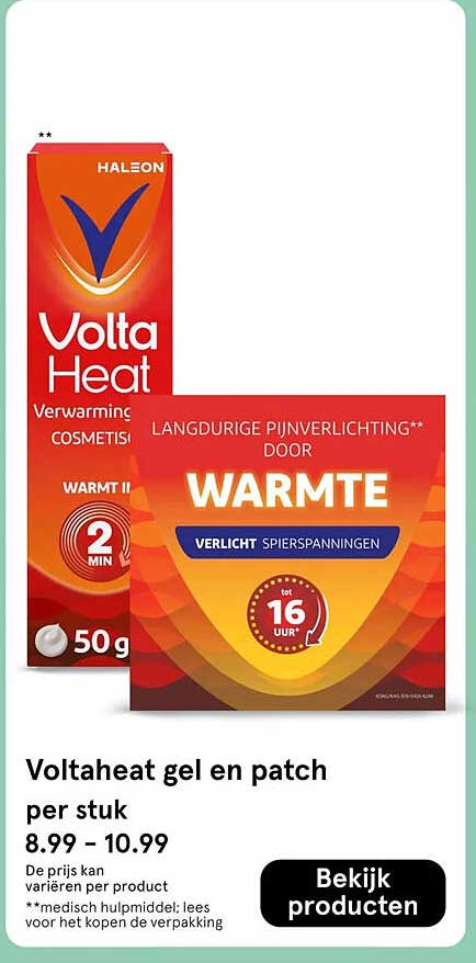 Voltaheat gel en patch per stuk