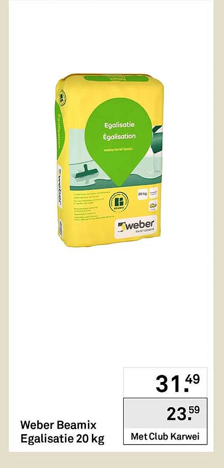 Weber Beamix Egalisatie 20 kg