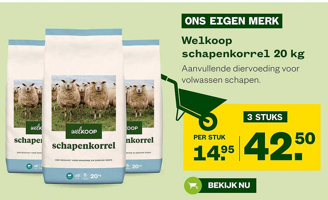 Welkoop schapenkorrel 20 kg