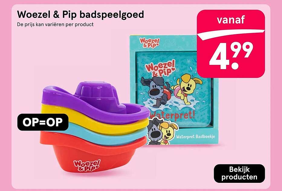 Woezel & Pip badspeelgoed