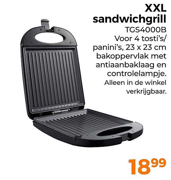 XXL sandwichgrill TGS4000B