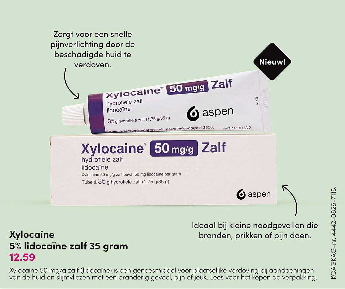 Xylocaine 5% lidocaine zalf 35 gram