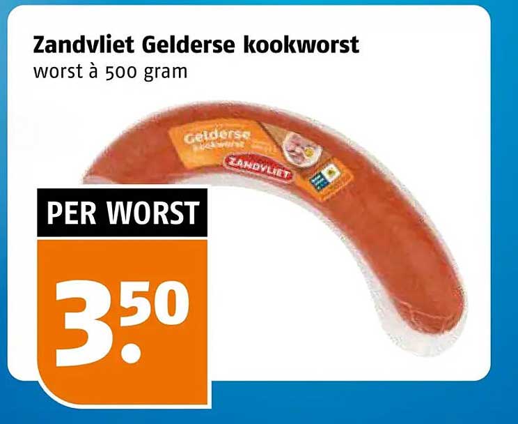 Zandvliet Gelderse rookworst worst à 500 gram