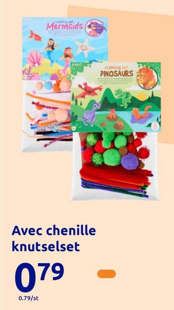 Avec chenille knutselset