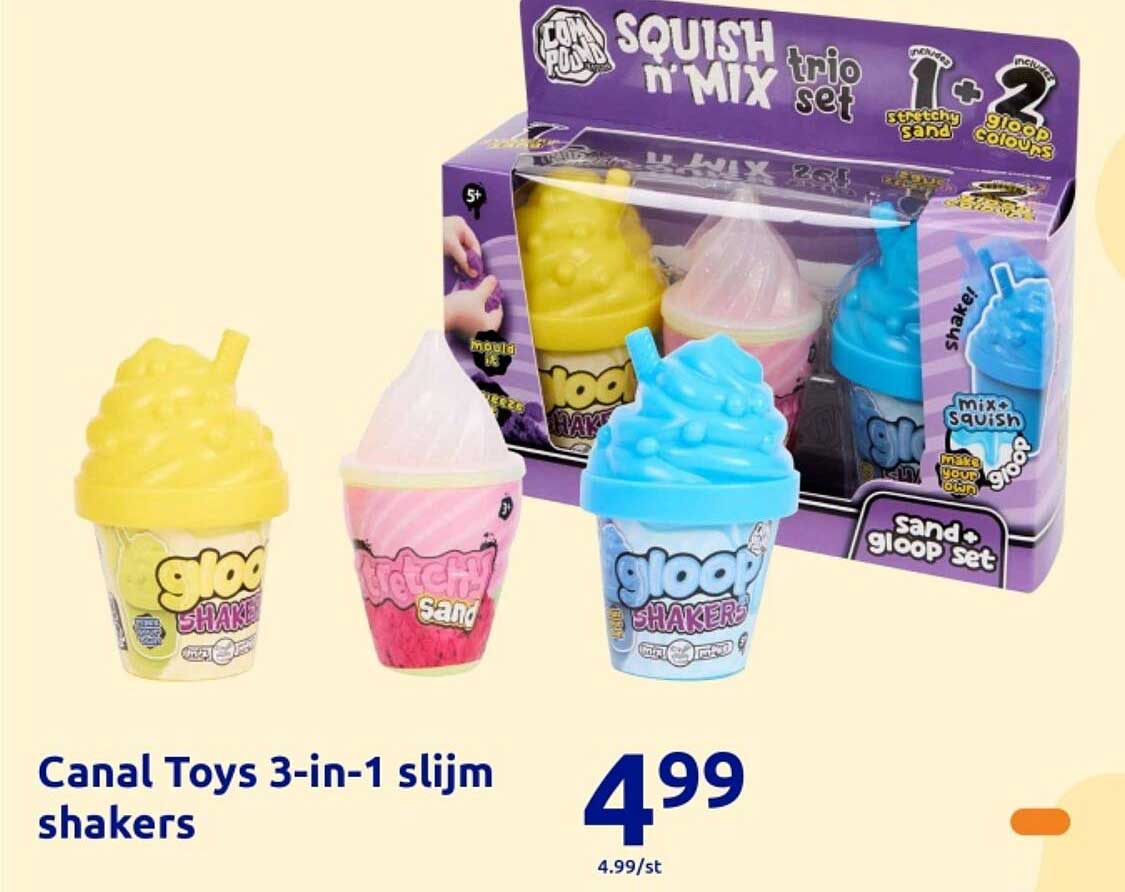Canal Toys 3-in-1 slijm shakers